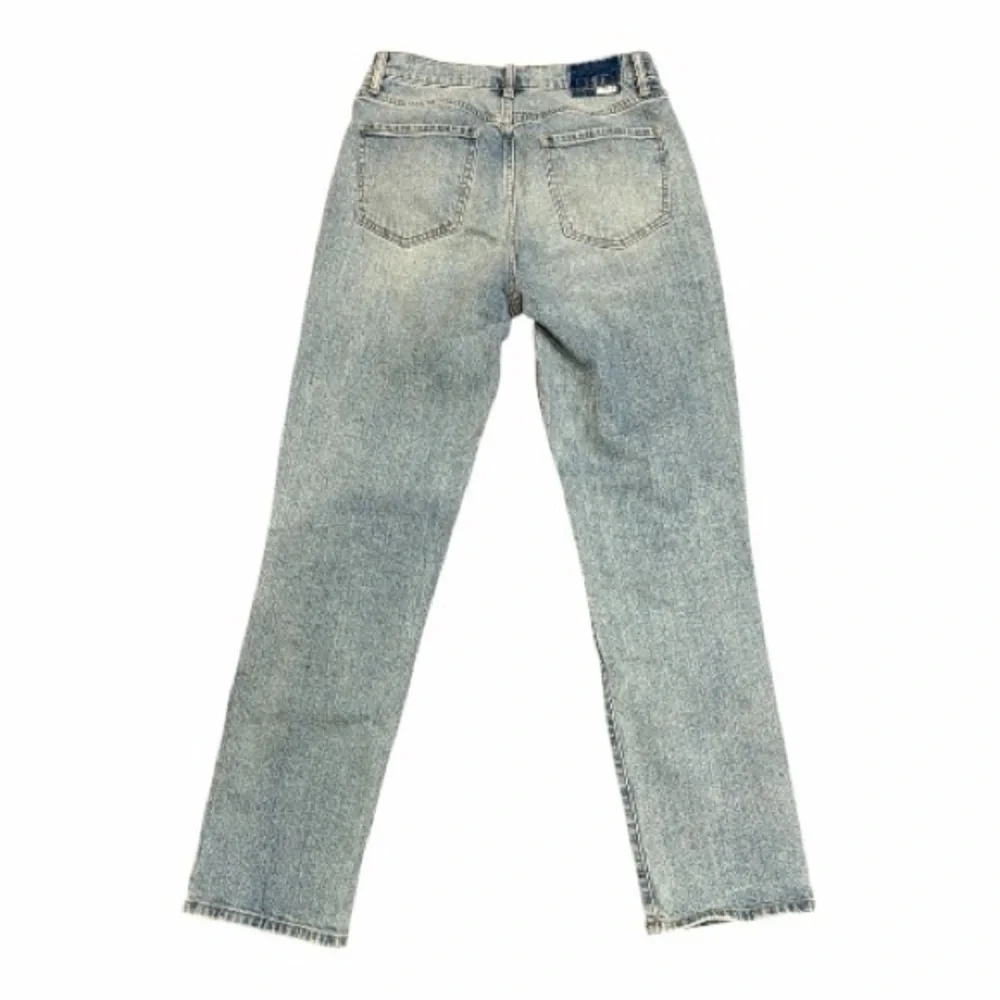 Women's Light Blue Straight Leg Jeans - Picture 2 of 4